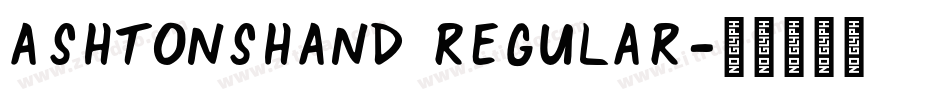 AshtonsHand Regular字体转换